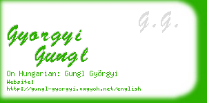gyorgyi gungl business card